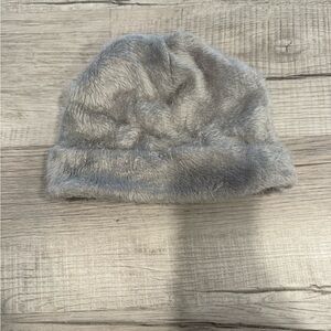 Croft & Barrow Soft Gray Faux Fur Hat